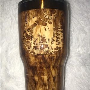 Wood grain Deer 30oz Tumbler